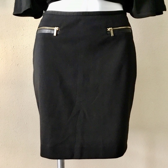 Calvin Klein pencil skirt with faux hip zippers - Picture 5 of 7